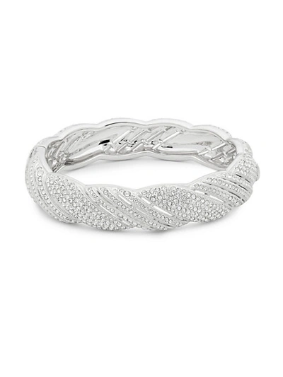 Shop Adriana Orsini Pav&eacute; Crystals Scalloped Bangle Bracelet