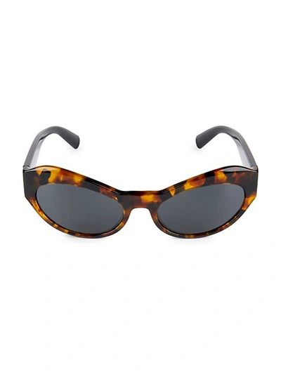 Shop Versace 54mm Cat Eye Sunglasses In Havana