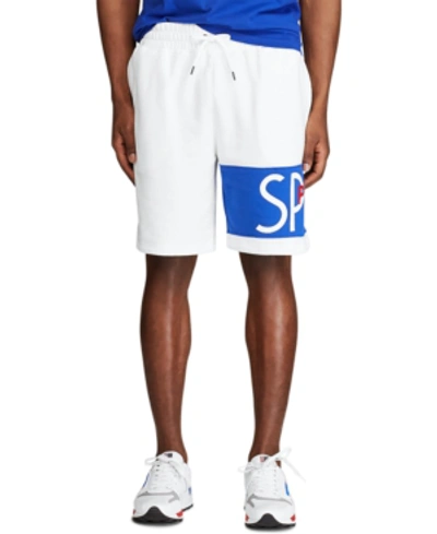 Shop Polo Ralph Lauren Men's Polo Sport Fleece Shorts In White