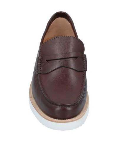 Shop A.testoni Loafers In Dark Brown