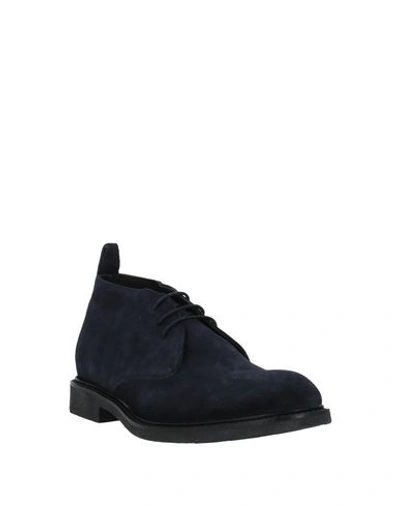 Shop Dasthon Ankle Boots In Dark Blue