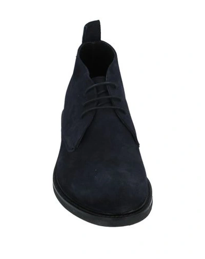 Shop Dasthon Ankle Boots In Dark Blue