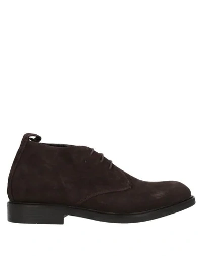 Shop Dasthon Ankle Boots In Dark Brown