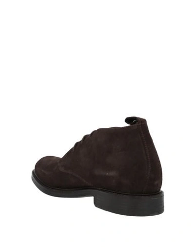 Shop Dasthon Ankle Boots In Dark Brown