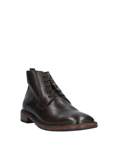 Shop Moma Man Ankle Boots Dark Brown Size 9 Calfskin