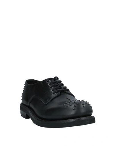 Shop Emporio Armani Lace-up Shoes In Black