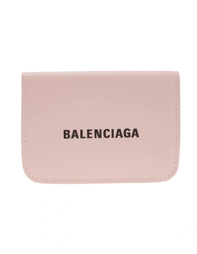 Shop Balenciaga Light Pink Cash Mini Wallet In Light Rose/l Black