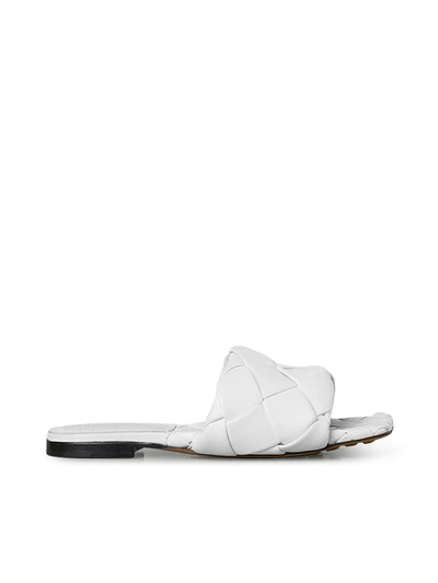 Shop Bottega Veneta Bv Lido Sandal Maxi Braided In Optic White