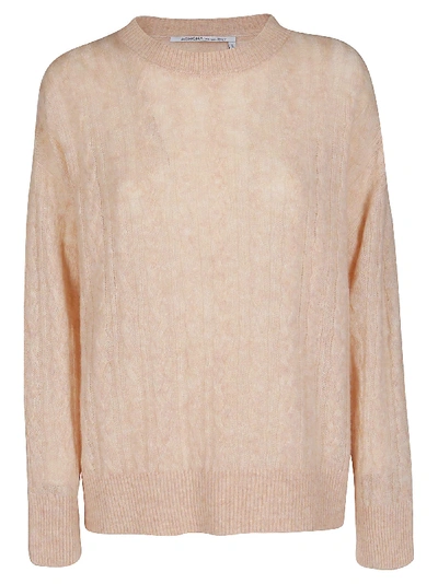 Shop Agnona Pink Silk-cashmere Blend Jumper