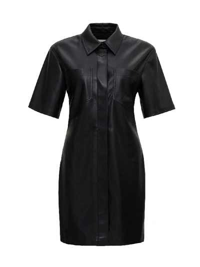 Shop Nanushka Vegan Leather Dress In Black