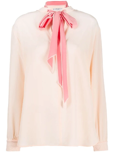 Shop Givenchy Blouse In Pale Shell