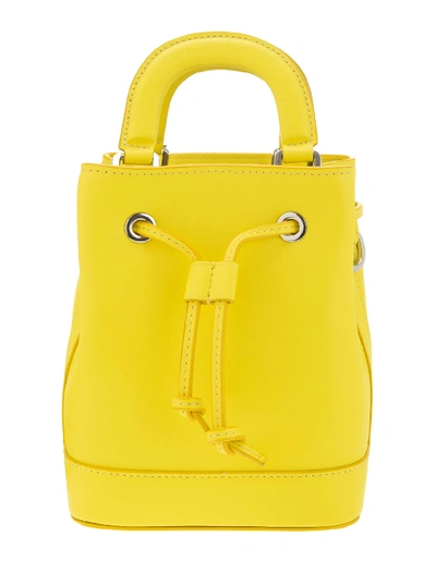 Shop Au Depart Yellow Petite Dauphine Bag