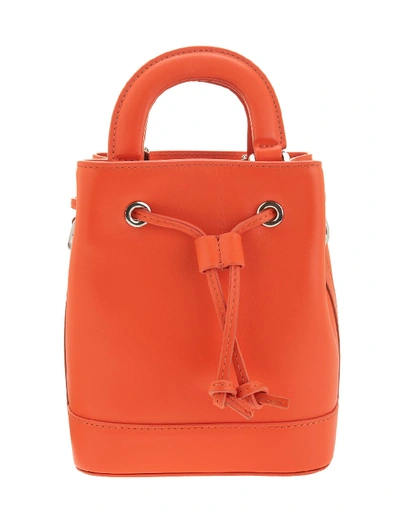 Shop Au Depart Orange Petite Dauphine Bag