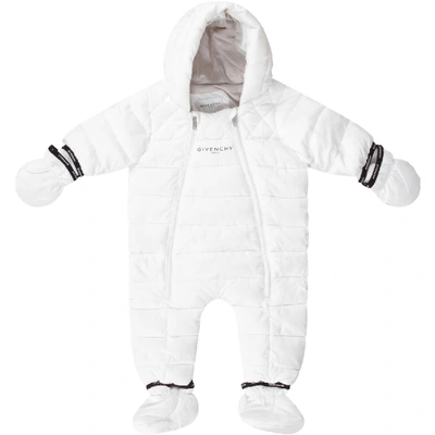 Shop Givenchy White Jacket For Babykids With Logo