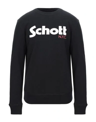 Shop Schott Sweatshirts In Black