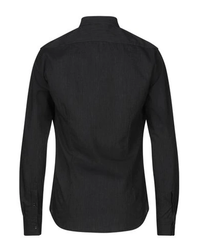 Shop Aglini Man Shirt Black Size 16 Cotton