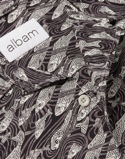 Shop Albam Patterned Shirt In Lead