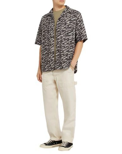 Shop Albam Patterned Shirt In Lead
