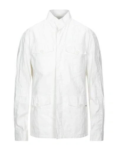Shop Dirk Bikkembergs Jackets In White