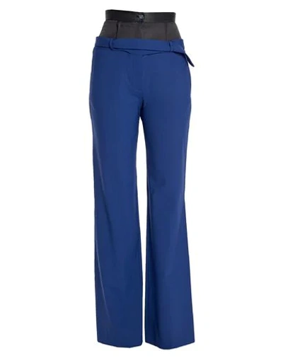 Shop Yang Li Pants In Blue