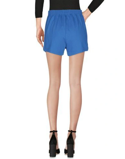 Obey Woman Shorts & Bermuda Shorts Bright Blue Size L Cotton In Blue