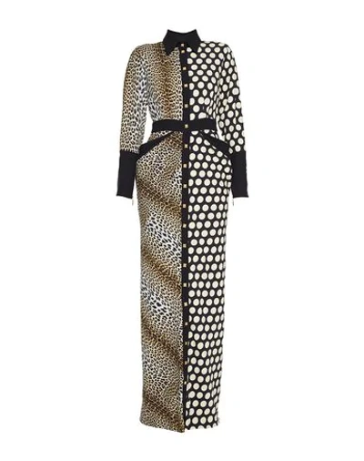 Shop Emanuel Ungaro Long Dresses In Black