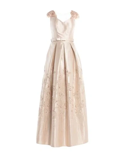 Shop Romeo Gigli Long Dress In Platinum