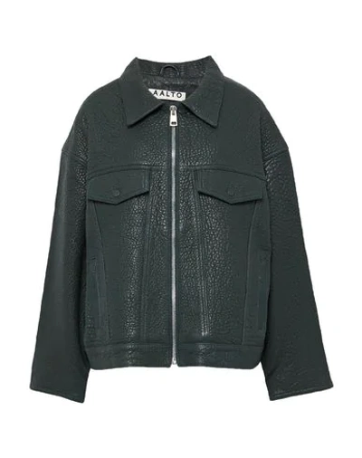 Shop Aalto Jackets In Dark Green