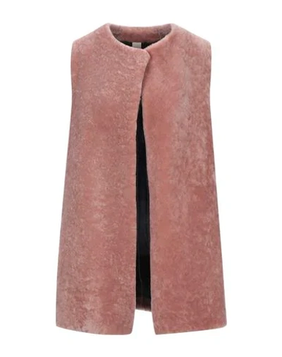 Shop Daniela Pancheri Coat In Pastel Pink