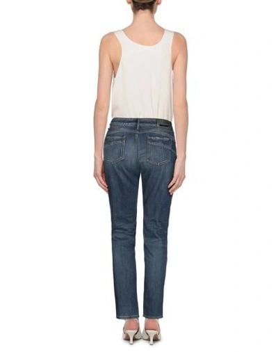 Shop Sportmax Code Denim Pants In Blue