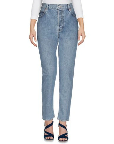 Shop Vetements X Levi's Woman Jeans Blue Size L Cotton