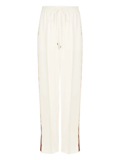 Shop Chloé High-waisted Drawstring Pants Pristine White