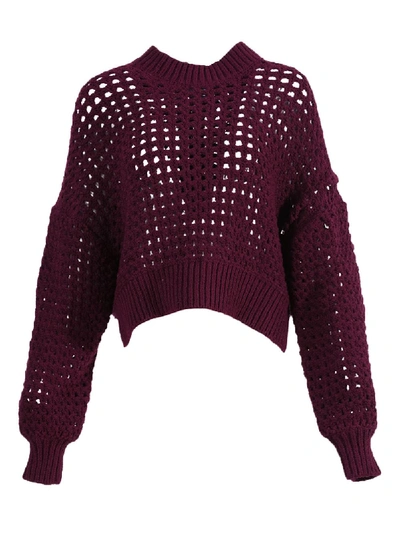 Shop Lhd Pecheurs Knit Top In Purple
