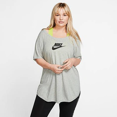 Shop Nike Women's Sportswear Essential Tunic (plus Size) In Grey