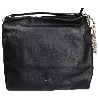 Shop Jimmy Choo Handbag Callie Calfskin In Black