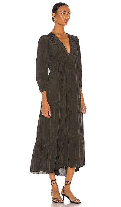 Shop Allsaints Lea Maxi Dress In Slate Grey