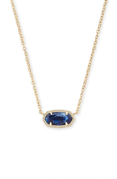 Shop Kendra Scott Elisa Pendant Necklace In Gold Cobalt Howlite