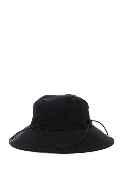 Shop A-cold-wall* Contour Bucket Hat Rhombus Logo In Black