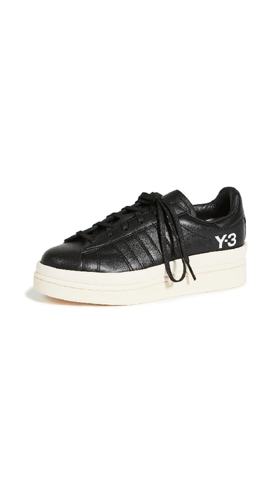Shop Y-3 Hicho Sneakers In Black/black/corewhite