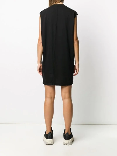 Shop Rick Owens Drkshdw Sleeveless Knitted Dress In Black