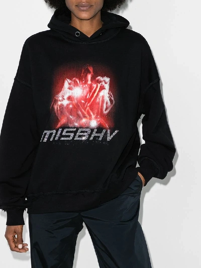 Shop Misbhv 2001 Kapuzenpullover In Black