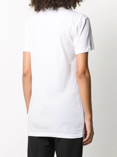 Shop Haider Ackermann Look At Me Print T-shirt In White