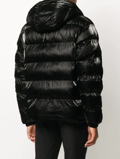 Shop Alyx Clip-neck Quilted Puffer Jacket In Black