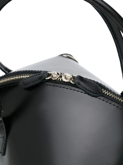 Shop Junya Watanabe Asymmetric Zip-around Tote Bag In Black