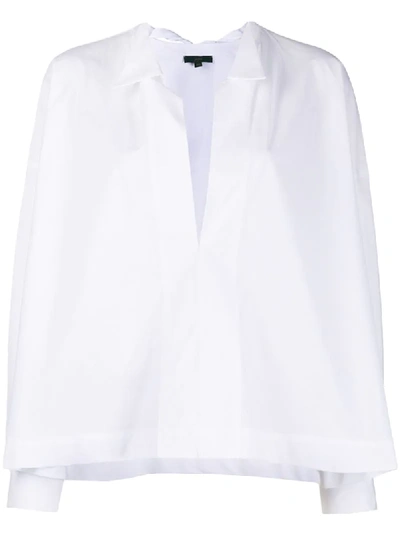 Shop Jejia Poplin Shirt In White