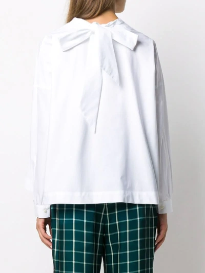 Shop Jejia Poplin Shirt In White