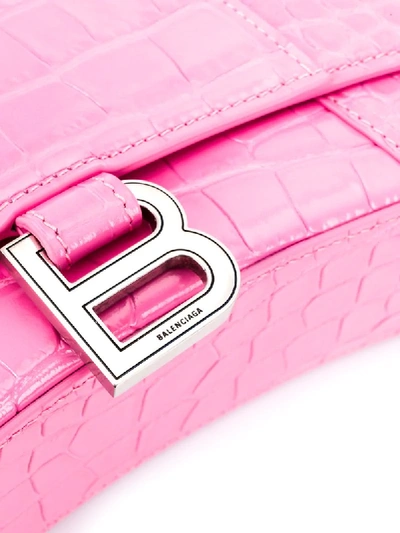 Shop Balenciaga Hourglass Sling Bag Shoulder Bag In Pink