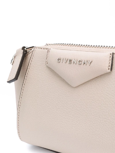 Shop Givenchy Nano Antigona Bag In Neutrals