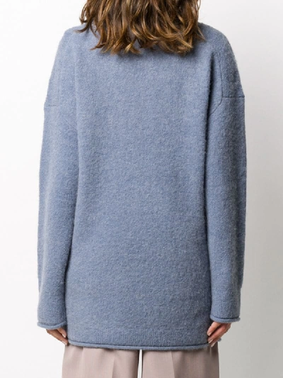 Shop Acne Studios V-neck Jumper In Blue