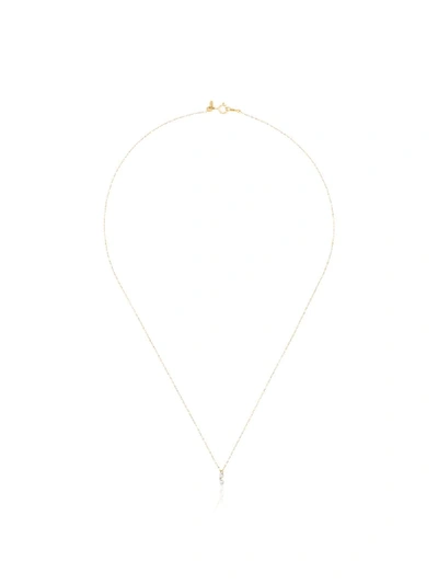 Shop Persée 18kt Yellow Gold Diamond Drop Necklace